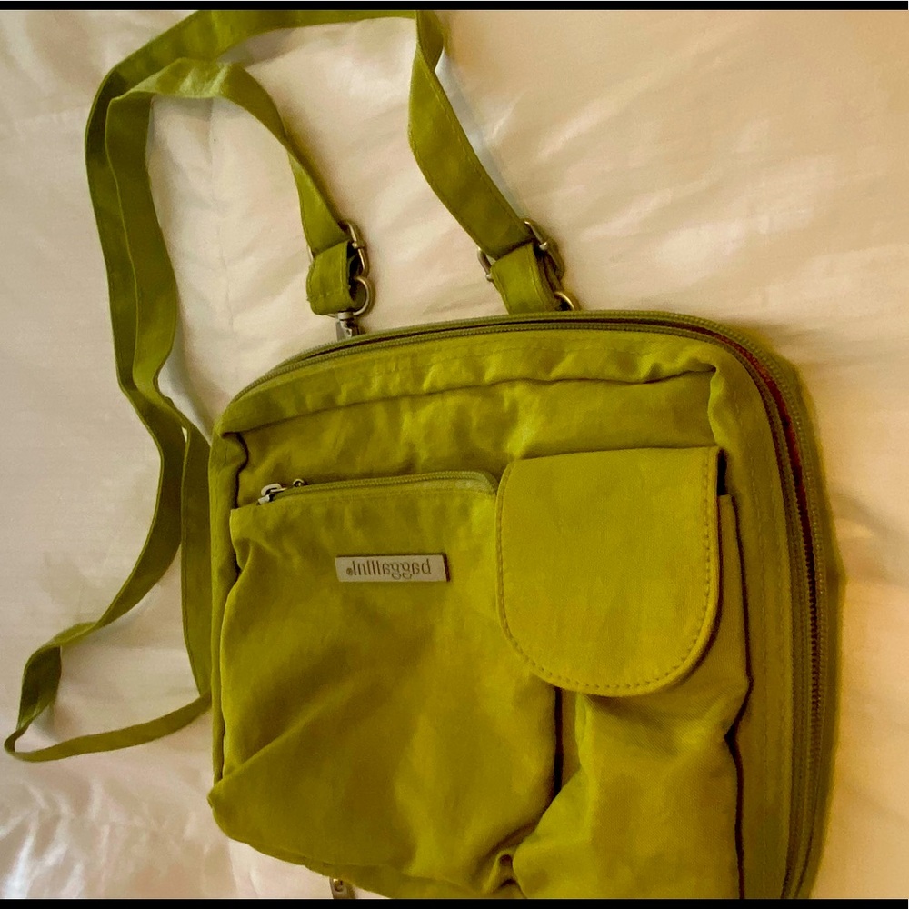 Baggallini  Green/Orange Nylon Crossbody bag